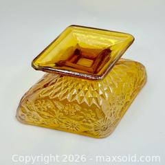 MaxSold Auction: Carnival glass pineapple pattern compote pedestal bowl - Hamilton (Ontario, Canada) SELLER MANAGED Reseller Online Auction -  Kings Forest Drive