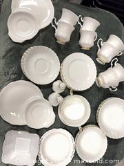 MaxSold Auction: 45 piece set Royal Albert ‘Val Dor’ - Shawnigan Lake (British Columbia, Canada) SELLER MANAGED Estate Sale Online Auction -  Widows Walk                    