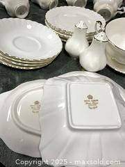 MaxSold Auction: 45 piece set Royal Albert ‘Val Dor’ - Shawnigan Lake (British Columbia, Canada) SELLER MANAGED Estate Sale Online Auction -  Widows Walk                    