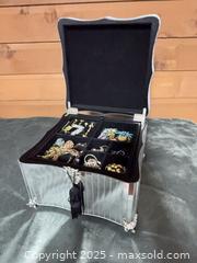 MaxSold Auction: Mirrored jewellery box with beautiful costume jewellery some vintage pieces - Shawnigan Lake (British Columbia, Canada) SELLER MANAGED Estate Sale Online Auction -  Widows Walk                    