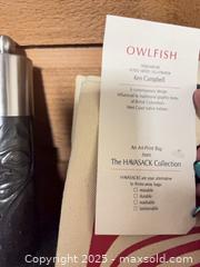 MaxSold Auction: Salt and pepper shaker as well as brand new bag- Indigenous design  - Shawnigan Lake (British Columbia, Canada) SELLER MANAGED Estate Sale Online Auction -  Widows Walk                    