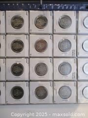 MaxSold Auction: Dealers Binder Of Canada Currency Coins. Pennies, Dimes, Loonies &#38; Sheets Of 50 Cent Coins. - Toronto (Ontario, Canada) SELLER MANAGED Reseller Online Auction - Annette Street