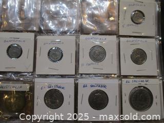 MaxSold Auction: Vintage World Coin Collection In Vinyl Sheets Within Binder. Over 150 World Coins. - Toronto (Ontario, Canada) SELLER MANAGED Reseller Online Auction - Annette Street