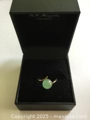 MaxSold Auction: 14 Karat Gold Jadeite Sphere Ring - Saanich (British Columbia, Canada) SELLER MANAGED Reseller Online Auction - Old West Saanich Road