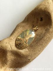 MaxSold Auction: 14 Karat Gold White Jade Pendant - Saanich (British Columbia, Canada) PARTNER MANAGED Sale Online Auction - Old West Saanich Road