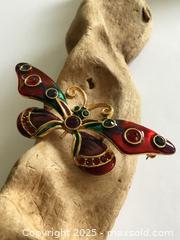 MaxSold Auction: Joan Rivers Designer Enamel Butterfly Brooch - Saanich (British Columbia, Canada) PARTNER MANAGED Sale Online Auction - Old West Saanich Road