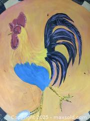 MaxSold Auction: Large Folk Art Hand Painted Rooster on Wood - Saanich (British Columbia, Canada) PARTNER MANAGED Sale Online Auction - Old West Saanich Road