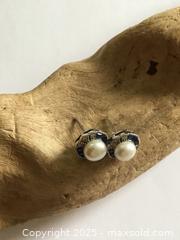 MaxSold Auction: Sterling Silver Saltwater Pearl Stud Earrings  - Saanich (British Columbia, Canada) SELLER MANAGED Reseller Online Auction - Old West Saanich Road