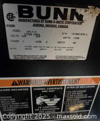 MaxSold Auction: BUNN 3 STATION COFFEE BREWER - Surrey (British Columbia, Canada) SELLER MANAGED Commercial Liquidation Online Auction - 156 Street (CONDO)