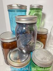 MaxSold Auction: BALL Colored Fruit Jar & Swing Top Bottles Lot - Westminster (Colorado, USA) SELLER MANAGED Downsizing Online Auction - Raritan Street