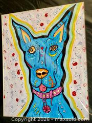 MaxSold Auction: Lot 3 Pop Art DOG Matted & Framed Art Pics Becca Fischer 16” x 20” - Westminster (Colorado, USA) SELLER MANAGED Downsizing Online Auction - Raritan Street