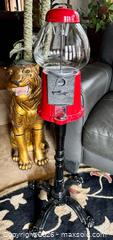 MaxSold Auction: Nostalgic Carousel Gumball Machine Ornate Black Stand - Westminster (Colorado, USA) SELLER MANAGED Downsizing Online Auction - Raritan Street