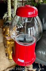 MaxSold Auction: Nostalgic Carousel Gumball Machine Ornate Black Stand - Westminster (Colorado, USA) SELLER MANAGED Downsizing Online Auction - Raritan Street