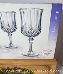 MaxSold Auction: Wine Lot New Longchamp Stems Cavit S&P Wood Wine Box - Westminster (Colorado, USA) SELLER MANAGED Downsizing Online Auction - Raritan Street