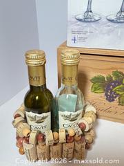 MaxSold Auction: Wine Lot New Longchamp Stems Cavit S&P Wood Wine Box - Westminster (Colorado, USA) SELLER MANAGED Downsizing Online Auction - Raritan Street