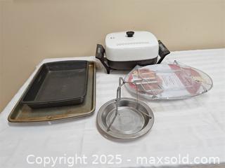MaxSold Auction: Bakeware, Turkey Lifter, Toastess Frying Pan and more - Stone Mills (Ontario, Canada) SELLER MANAGED Charity/Fundraising Online Auction - Academy Street