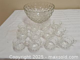 MaxSold Auction: Punch Bowl and Glasses - Stone Mills (Ontario, Canada) SELLER MANAGED Charity/Fundraising Online Auction - Academy Street