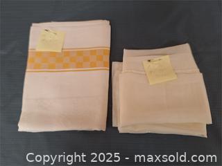 MaxSold Auction: Vintage Linen Tablecloth and Shear Panel - Stone Mills (Ontario, Canada) SELLER MANAGED Charity/Fundraising Online Auction - Academy Street