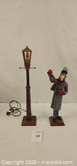 MaxSold Auction: Simpich Holiday Latern Man and Lamp Post 1987 USA - Campbell (California, USA) PARTNER MANAGED Estate Sale Online Auction - Dell Avenue