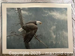 MaxSold Auction:  NEW, Robert Bateman Limited Edition Print The Air, The Forest And The Watch - Aurora (Ontario, Canada) SELLER MANAGED Estate Sale Online Auction -  Closs Square