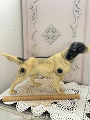 MaxSold Auction: Antique Cast Iron Hunting Dog (Setter) Door Stop Statue - Gull Lake (Alberta, Canada) SELLER MANAGED Reseller Online Auction -  Stuart Avenue