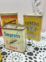 MaxSold Auction: Lot of 7 Vintage Tin Spice/Seasoning Tins - Gull Lake (Alberta, Canada) SELLER MANAGED Reseller Online Auction -  Stuart Avenue