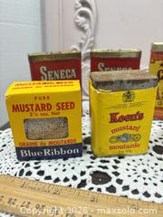 MaxSold Auction: Lot of 7 Vintage Tin Spice/Seasoning Tins - Gull Lake (Alberta, Canada) SELLER MANAGED Reseller Online Auction -  Stuart Avenue
