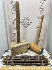 MaxSold Auction: Lot of Wooden Mallets, Meat Tenderizers and Turnings - Gull Lake (Alberta, Canada) SELLER MANAGED Reseller Online Auction -  Stuart Avenue