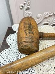 MaxSold Auction: Pair of Antique Wooden Mallets, Approx. 12–14 in - Gull Lake (Alberta, Canada) SELLER MANAGED Reseller Online Auction -  Stuart Avenue