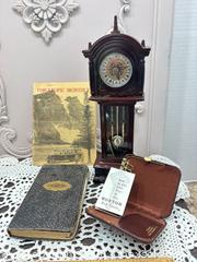 MaxSold Auction: Vintage Lot: Pendulum Clock, 1944 Mag., Leather Key Case, Pocket Dict. - Gull Lake (Alberta, Canada) SELLER MANAGED Reseller Online Auction -  Stuart Avenue