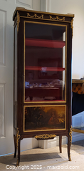 MaxSold Auction: French Antique Vernis-Martin Vitrine / Cabinet - Newmarket (Ontario, Canada) SELLER MANAGED Downsizing Online Auction - Amberlee Court.