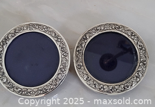 MaxSold Auction: Pair of Sterling Silver Frames  - Newmarket (Ontario, Canada) SELLER MANAGED Downsizing Online Auction - Amberlee Court.