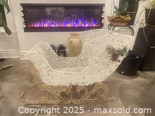 MaxSold Auction: Pre-Lit Outdoor Reindeer &#38; Sleigh – Christmas Yard Decoration - Ottawa (Ontario, Canada) SELLER MANAGED Downsizing Online Auction -  Big Dipper Street