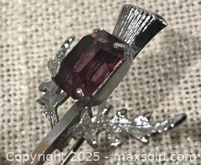 MaxSold Auction: Scottish Mizpah Amethyst Thistle Brooch &#38; Agate Style Brooch - North Saanich (British Columbia, Canada) SELLER MANAGED Charity/Fundraising Online Auction - Forest Park Drive                     