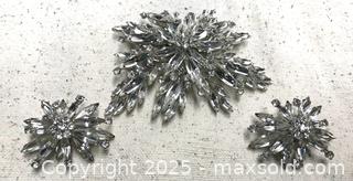 MaxSold Auction: Vintage Sherman Brooch &#38; Match Earrings Stunning - North Saanich (British Columbia, Canada) SELLER MANAGED Charity/Fundraising Online Auction - Forest Park Drive                     