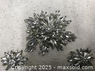 MaxSold Auction: Vintage Sherman Brooch &#38; Match Earrings Stunning - North Saanich (British Columbia, Canada) SELLER MANAGED Charity/Fundraising Online Auction - Forest Park Drive                     