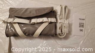 MaxSold Auction: Armani Jeans Crossbody Small Shoulder Bag, Gray with White Trim - Vaughan (Ontario, Canada) SELLER MANAGED Estate Sale Online Auction - Mill Arbour Lane