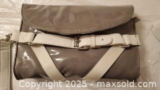 MaxSold Auction: Armani Jeans Crossbody Small Shoulder Bag, Gray with White Trim - Vaughan (Ontario, Canada) SELLER MANAGED Estate Sale Online Auction - Mill Arbour Lane