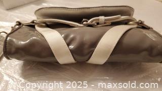 MaxSold Auction: Armani Jeans Crossbody Small Shoulder Bag, Gray with White Trim - Vaughan (Ontario, Canada) SELLER MANAGED Estate Sale Online Auction - Mill Arbour Lane