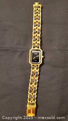 MaxSold Auction: Chanel Première Octagonal Black Dial Gold-Tone Chain Leather Watch - Vaughan (Ontario, Canada) SELLER MANAGED Estate Sale Online Auction - Mill Arbour Lane