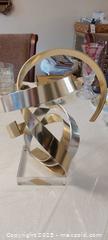 MaxSold Auction: Dan Murphy Abstract Modern Aluminum Sculpture on Lucite Base - Vaughan (Ontario, Canada) SELLER MANAGED Estate Sale Online Auction - Mill Arbour Lane
