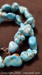 MaxSold Auction: Stabilized Natural Turquoise Tumbled Necklace, Approx 20 in - Vaughan (Ontario, Canada) SELLER MANAGED Estate Sale Online Auction - Mill Arbour Lane