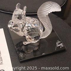 MaxSold Auction: Swarovski Crystal SCS 10th Anniversary 1997 Squirrel with etched signature base - Vaughan (Ontario, Canada) SELLER MANAGED Estate Sale Online Auction - Mill Arbour Lane
