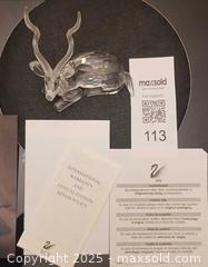 MaxSold Auction: Swarovski Crystal Society (SCS) Kudu &#34;Inspiration Africa&#34; 1994 collectible with packaging - Vaughan (Ontario, Canada) SELLER MANAGED Estate Sale Online Auction - Mill Arbour Lane