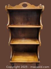 MaxSold Auction: Vintage Small Solid Maple Bookcase - Toronto (Ontario, Canada) PARTNER MANAGED Downsizing Online Auction - Queen Street West.