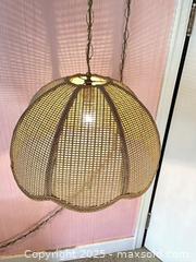 MaxSold Auction: 2 Vintage MCM Wicker Swag Lamps - New Westminster (British Columbia, Canada) SELLER MANAGED Estate Sale Online Auction - Sixth Avenue
