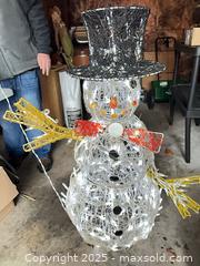 MaxSold Auction:  An Outdoor Lighted Snowman lawn decoration - New Westminster (British Columbia, Canada) SELLER MANAGED Estate Sale Online Auction - Sixth Avenue