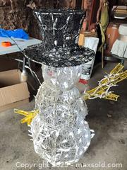 MaxSold Auction:  An Outdoor Lighted Snowman lawn decoration - New Westminster (British Columbia, Canada) SELLER MANAGED Estate Sale Online Auction - Sixth Avenue