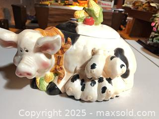 MaxSold Auction: Ceramic Pig and Piglets Cookie Jar - New Westminster (British Columbia, Canada) SELLER MANAGED Estate Sale Online Auction - Sixth Avenue