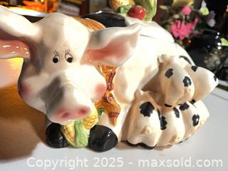 MaxSold Auction: Ceramic Pig and Piglets Cookie Jar - New Westminster (British Columbia, Canada) SELLER MANAGED Estate Sale Online Auction - Sixth Avenue
